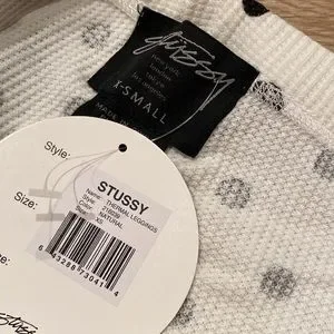 Stussy Pants Jumpsuits Stussy Womens Thermal Leggings White